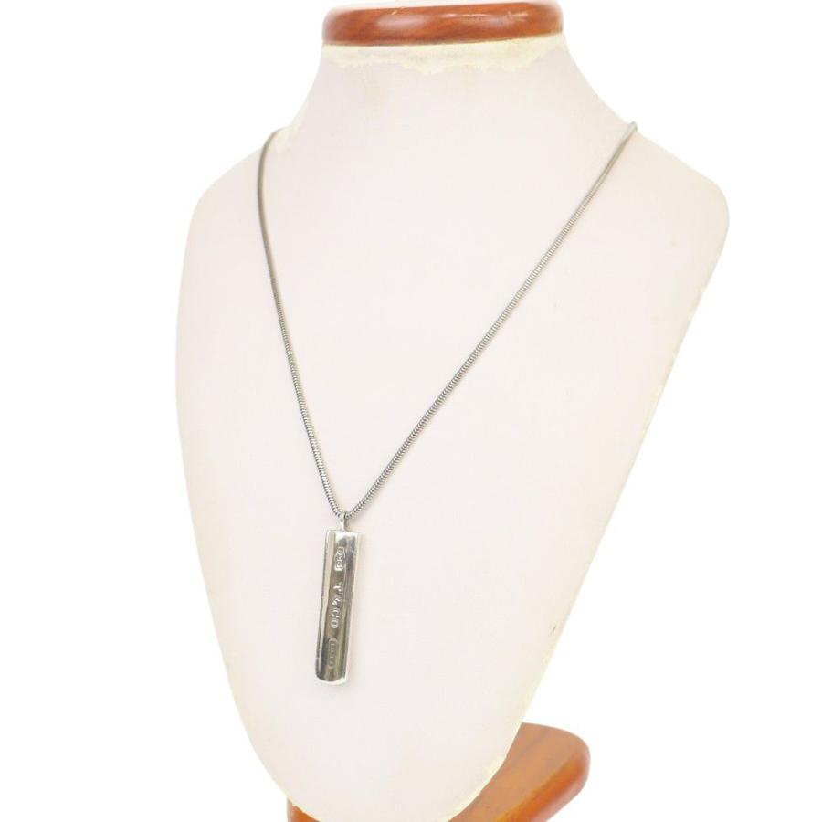 Tiffany & Co. シルバー925 バーペンダントネックレス中古品 TIFFANY&Co.（ティファニー） ネックレス バー プレート シルバー