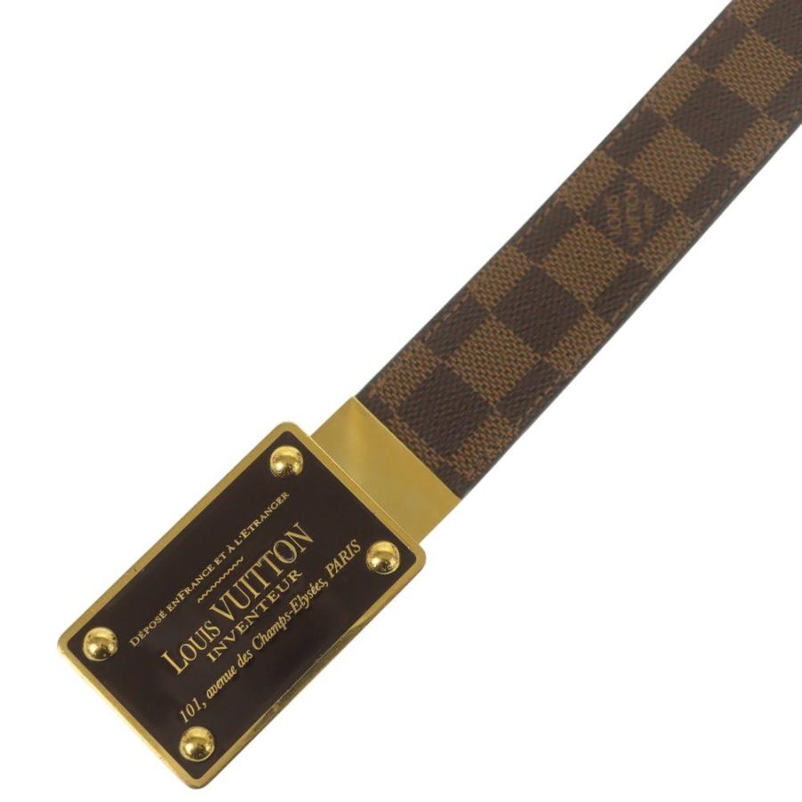 LOUIS VUITTON ルイ・ヴィトン/サンチュール・アンヴァントゥール/ダミエ・エベヌ/W90/M9677U/CA3***/ABランク/69【中古】 LOUIS VUITTON（ルイ・ヴィトン） ベルト サンチュール アンヴァン