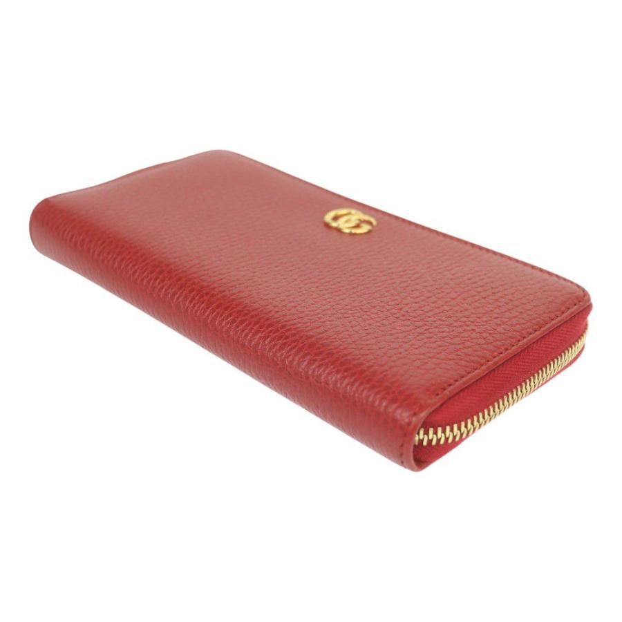 GUCCI（グッチ） ラウンドファスナー長財布 ダブルG 456117 レッド