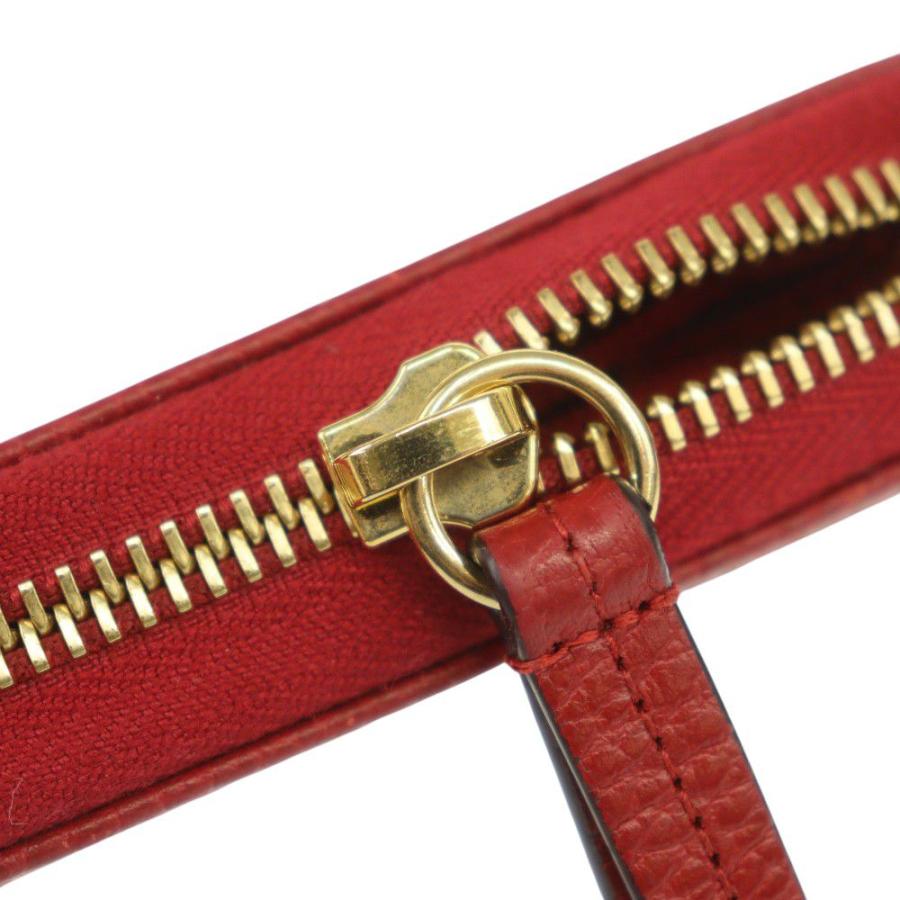 GUCCI（グッチ） ラウンドファスナー長財布 ダブルG 456117 レッド