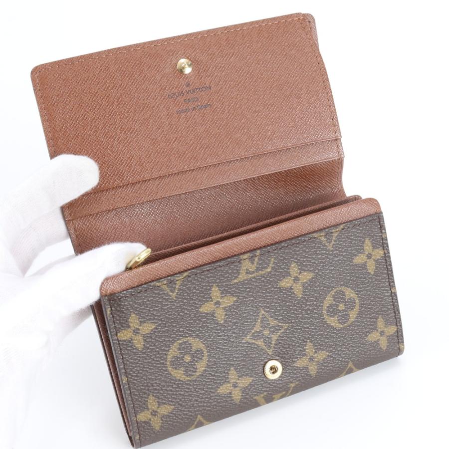 極美品 ルイヴィトン モノグラム ポルトフォイユ トレゾール M61736