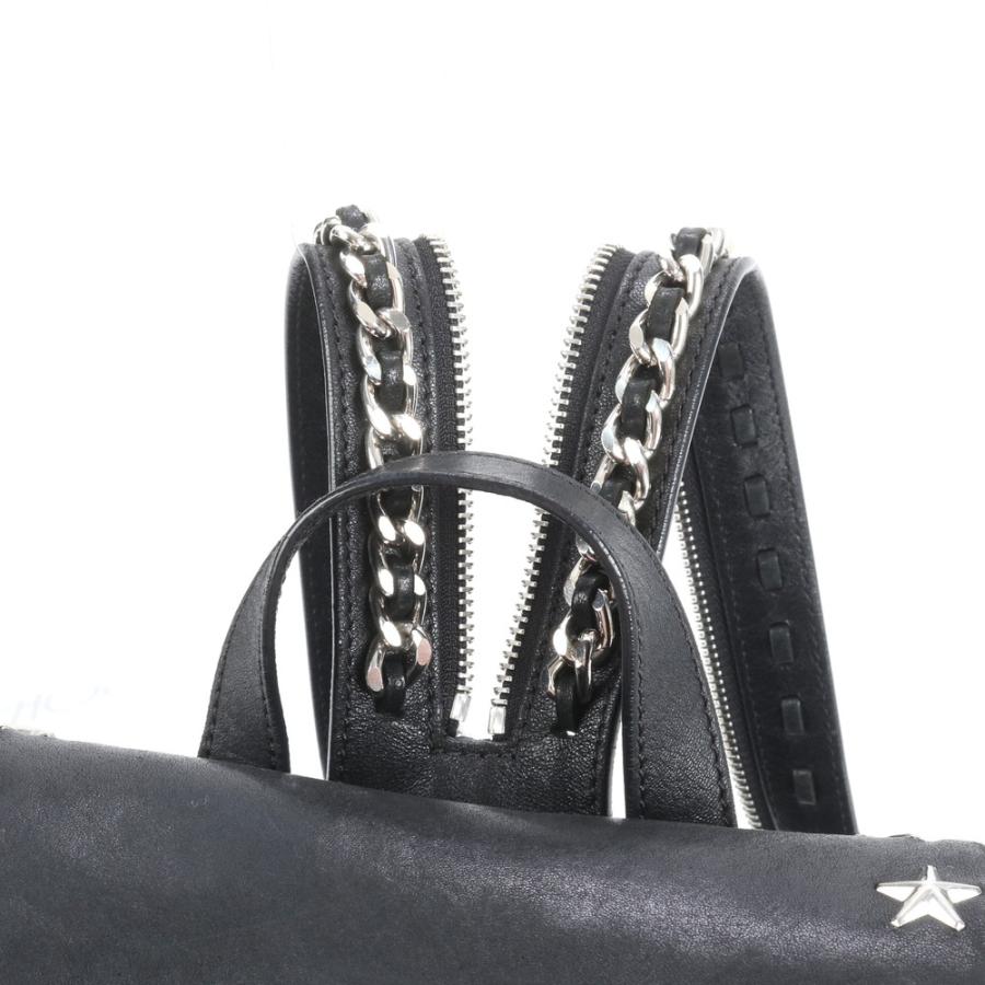 ジミーチュウ SUKI スキ リュック レザー ブラック スター スタッズ 極美品 ジミーチュウ SUKI スキ スター スタッズ レザー