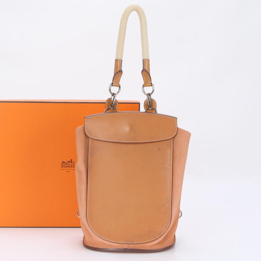 美品 エルメス □M 刻印 サコッシュ プールセル レザー ショルダー  