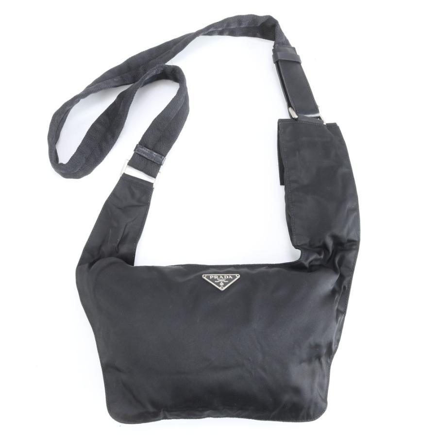 PRADA テスートナイロン レザー カメラバッグ ショルダーバッグ /495 美品 プラダ テスート ナイロン 三角ロゴ レザー ショルダーバッグ