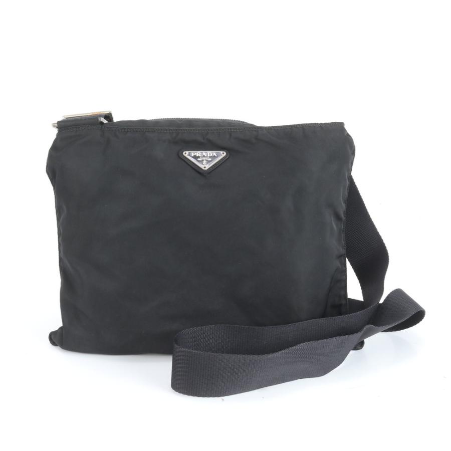 極美品 プラダ テスート ナイロン トライアングルロゴ ショルダー