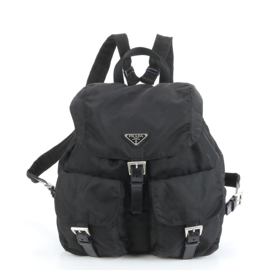 極美品 プラダ テスート ナイロン 三角 トライアングル ロゴ リュック