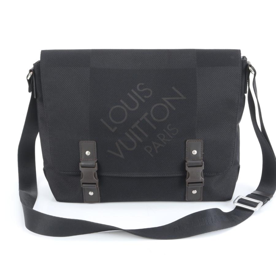 美品 ルイヴィトン ダミエ ジェアン ルー M93079 レザー ショルダー