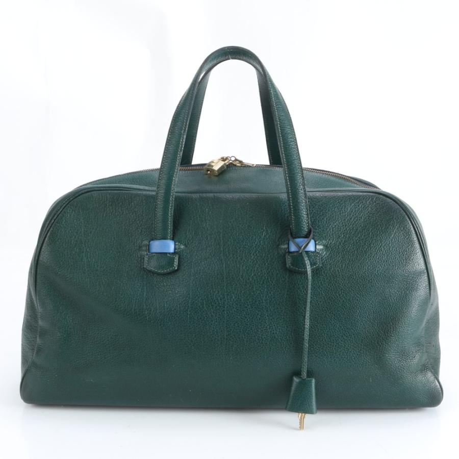 美品 エルメス 〇W 刻印 ギャロップ 50 レザー ボストン バッグ