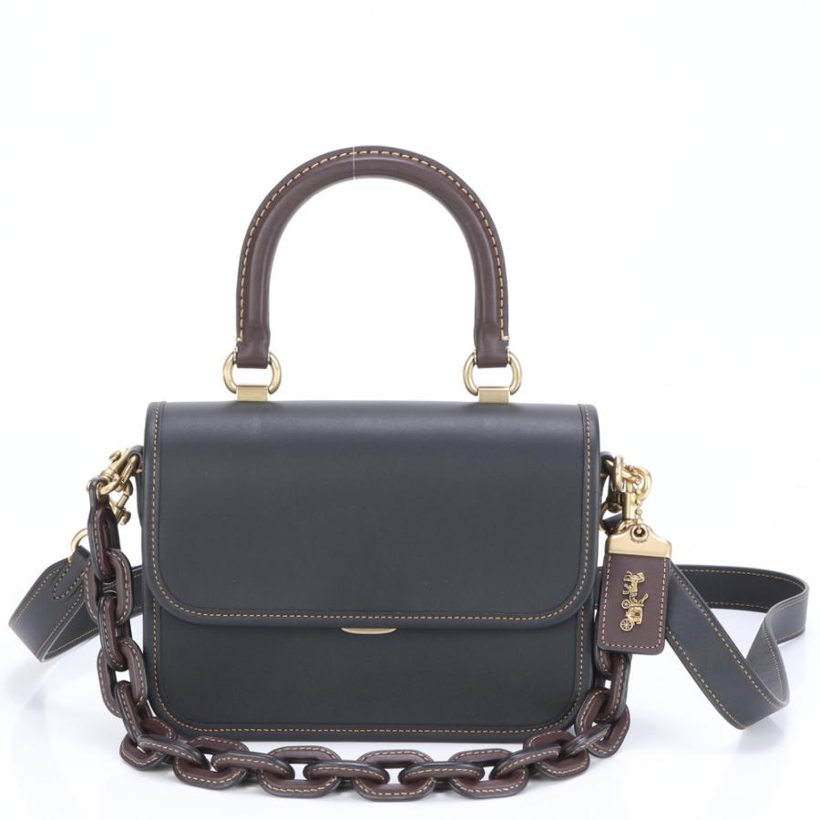 未使用 コーチ ローグ トップハンドル カラーブロック レザー 2WAY  