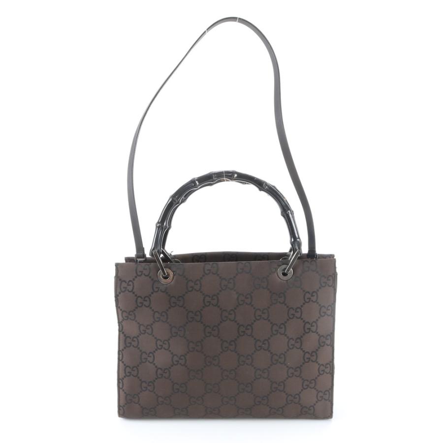 美品 グッチ バンブー GGナイロン 002 1016 レザー 2WAY ショルダー 