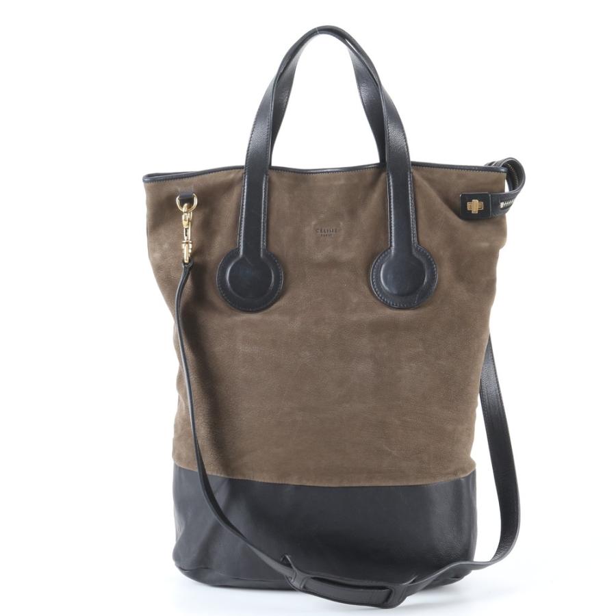 美品 セリーヌ レザー 2WAY ショルダーバッグ 斜め掛け メッセンジャー 