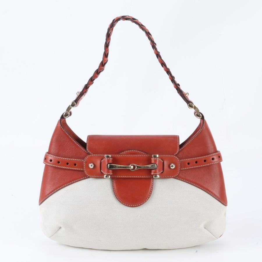 美品 グッチ ホースビット 137592 レザー ショルダーバッグ 肩掛け 