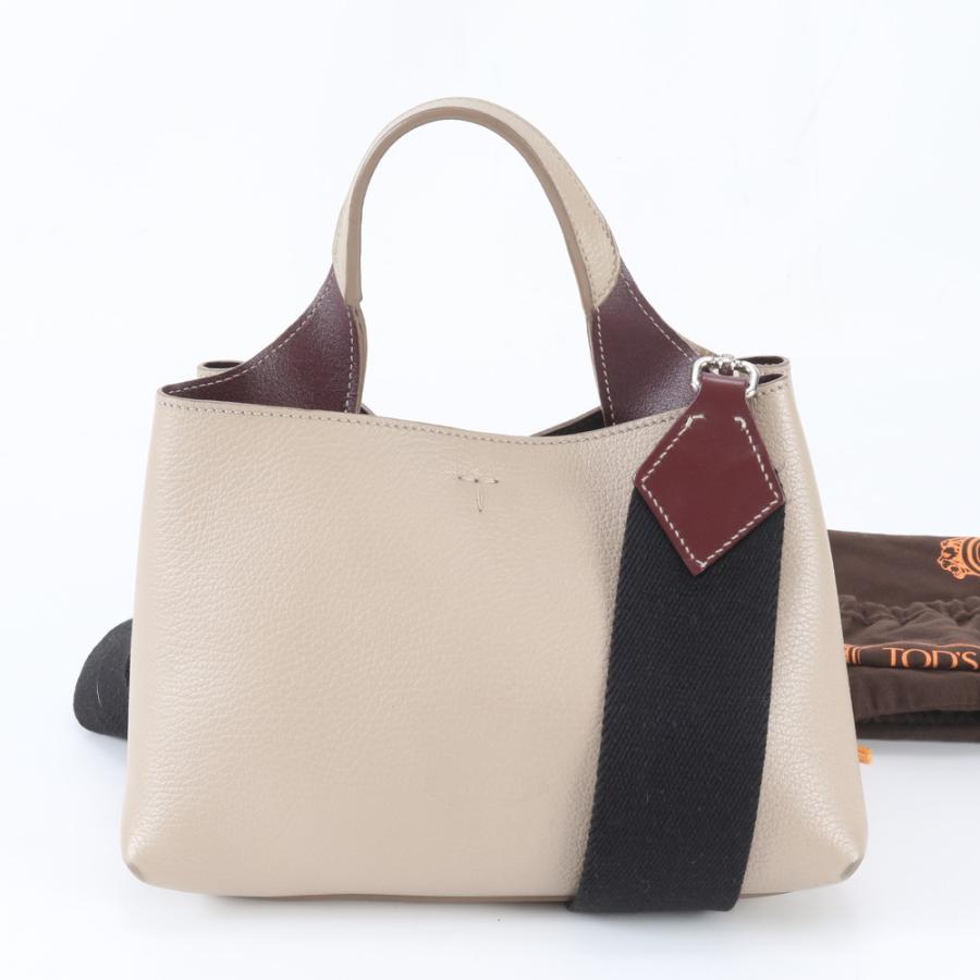 美品 トッズ Tタイムレス レザー 2WAY ショルダーバッグ 斜め掛け 