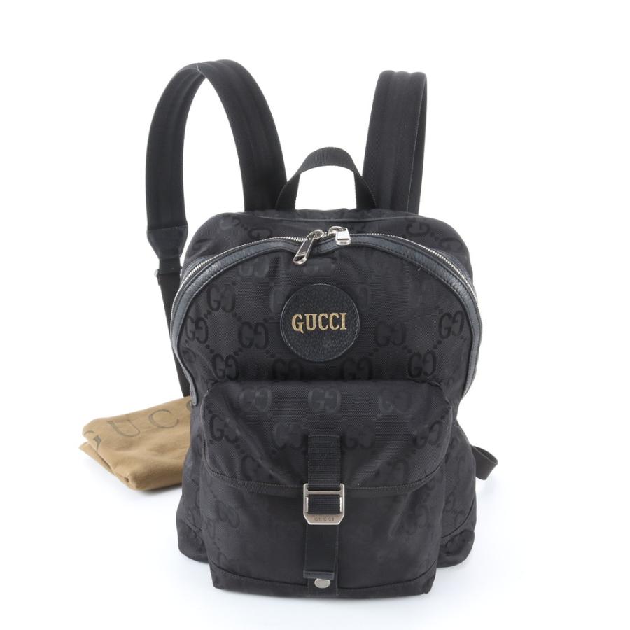 美品 グッチ オフ ザ グリッド GGナイロン 644992 レザー リュック 