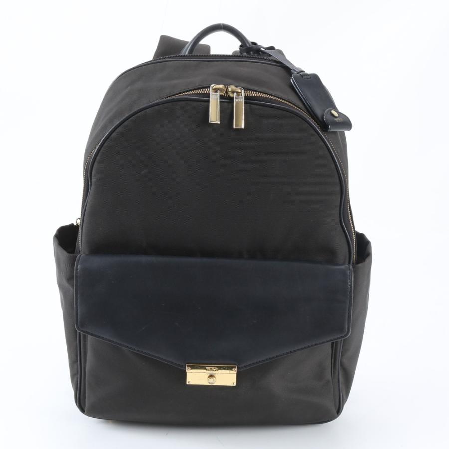 美品 TUMI トゥミ トレーサータグ付 レザー ナイロン リュックサック 