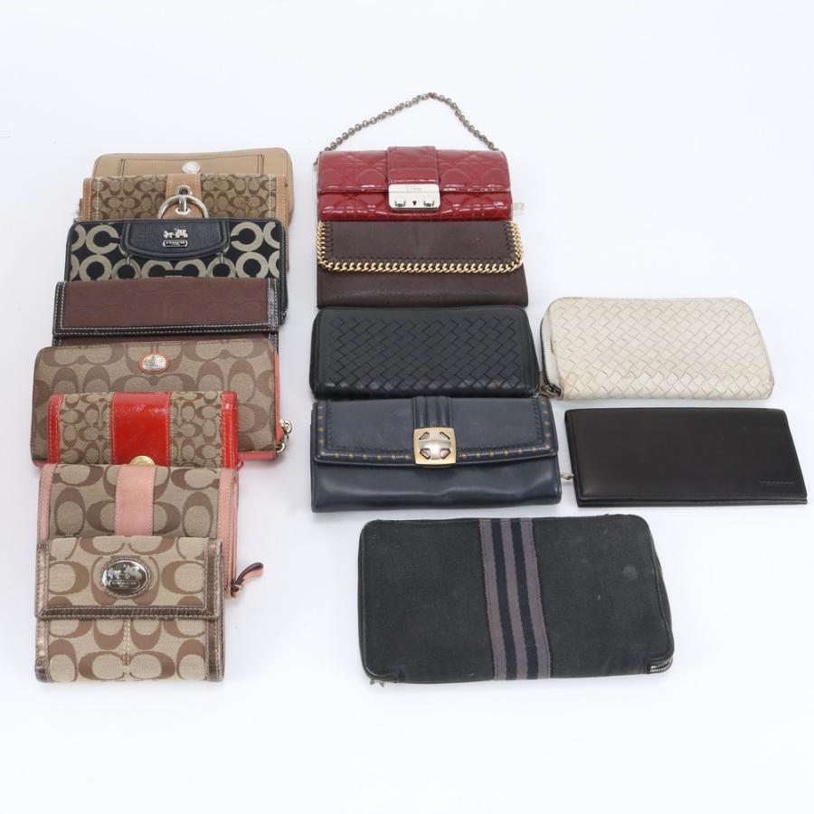 まとめ 15点 セット エルメス コーチ ディオール バリー など 長財布 二つ折り ラウンドファスナー メンズ レディース RBM EC44-7 まとめ 15点 セット エルメス コーチ ディオール バリー など 長財布