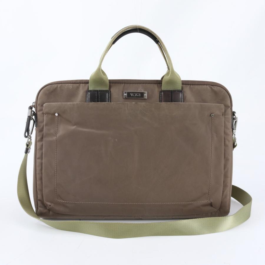 美品 TUMI トゥミ レザー ナイロン 2WAY ビジネス バッグ 斜め掛け 