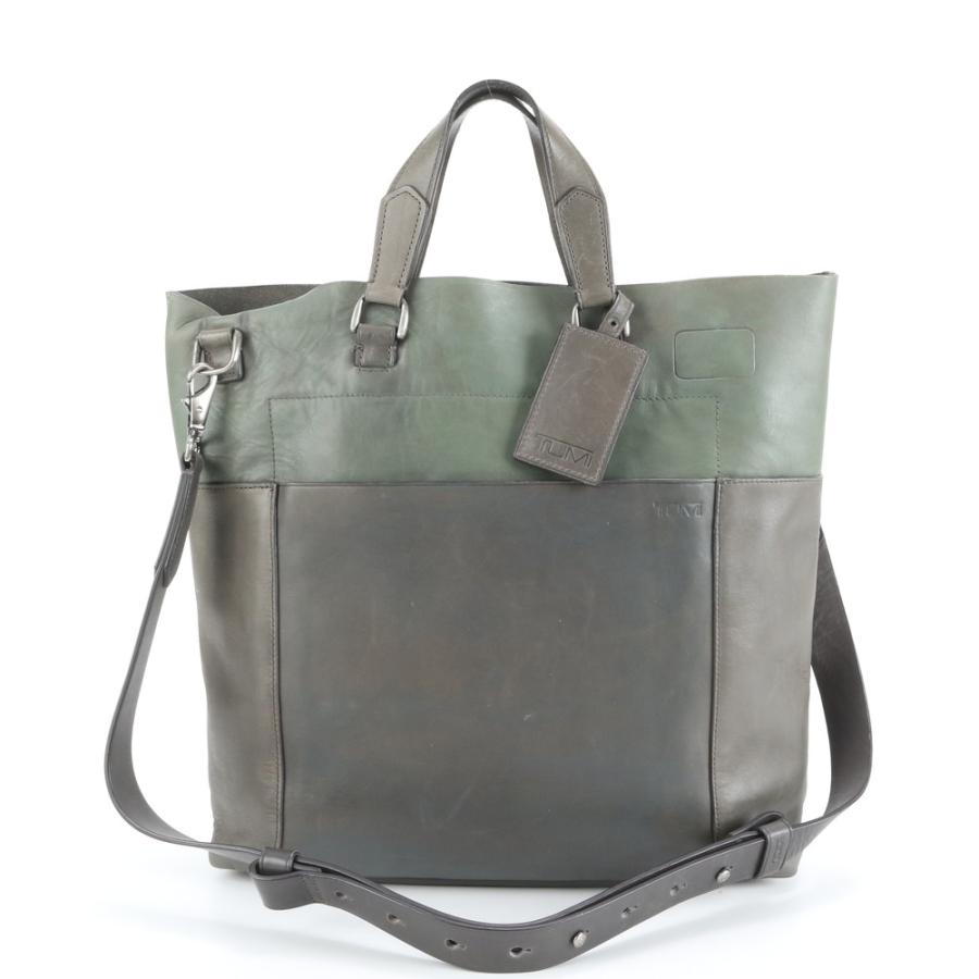 美品 TUMI トゥミ トレーサータグ付 68323AS レザー 2WAY トート 