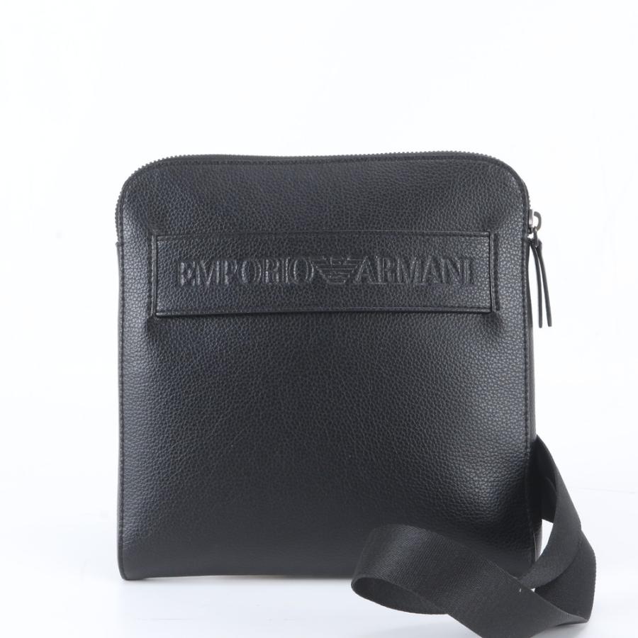 メンズ 【極美品】エンポリオ アルマーニ レザー ショルダーバッグ 