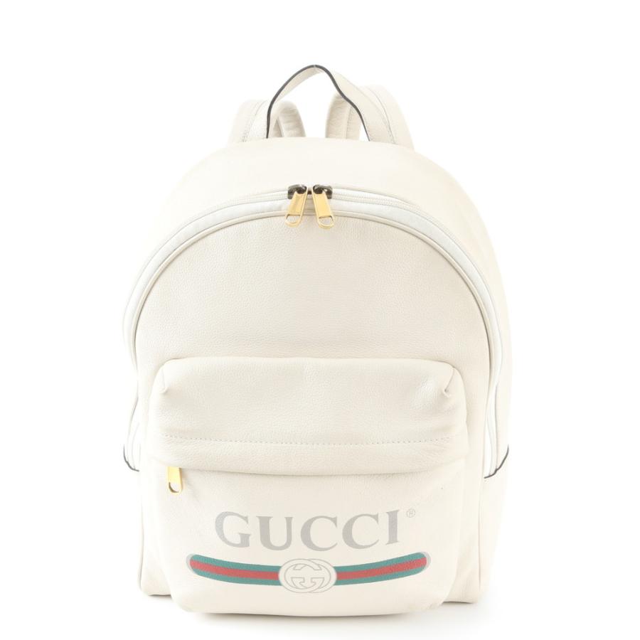美品 グッチ 547834 レザー リュックサック リュック バックパック 