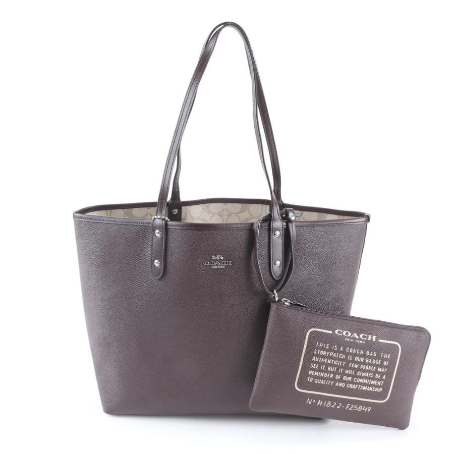 COACH 2way トートバッグ シグネチャー レザー コーチ バッグ 2way 未