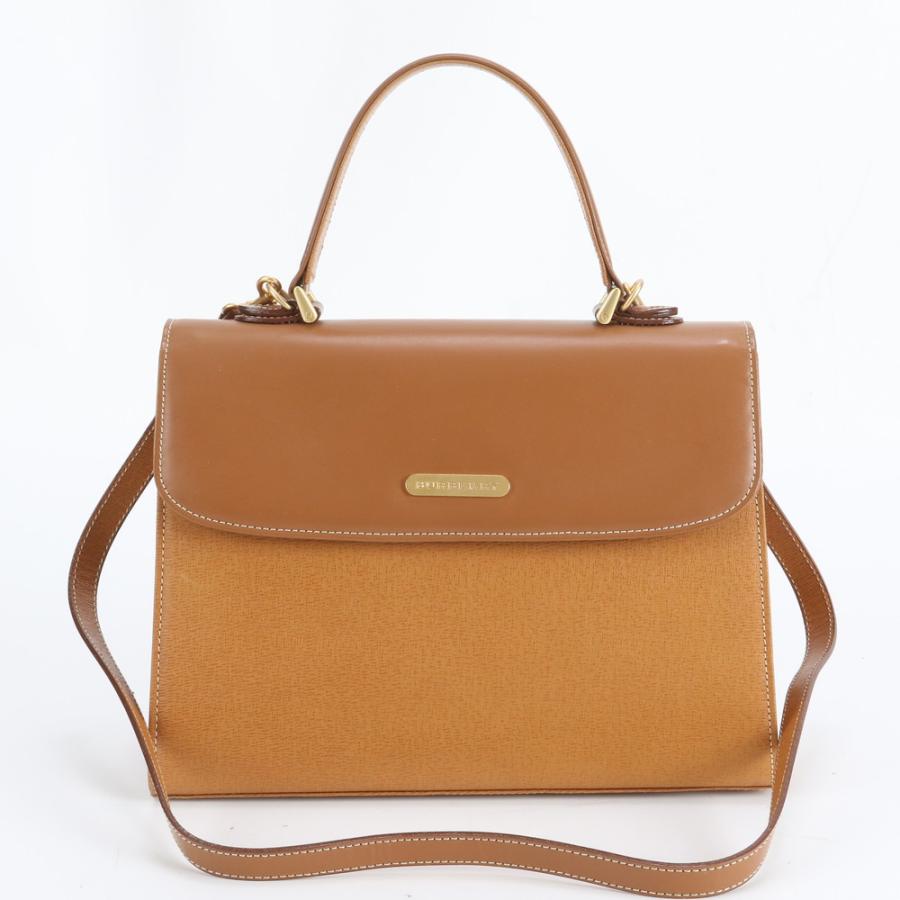 バーバリー ノバ チェック レザー 2WAY ショルダーバッグ 斜め
