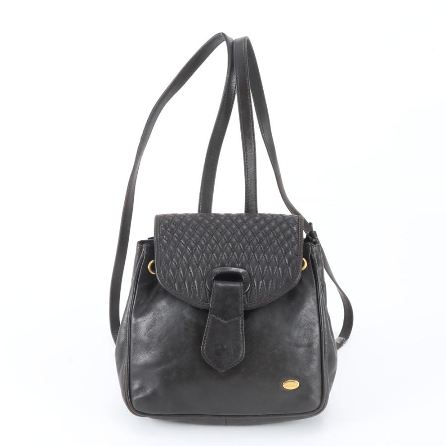 レディース BALLY キルティング レザー リュック バックパック