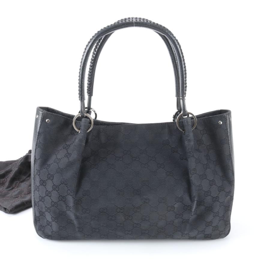 美品 グッチ GGキャンバス 115015 レザー トート バッグ 肩掛け 