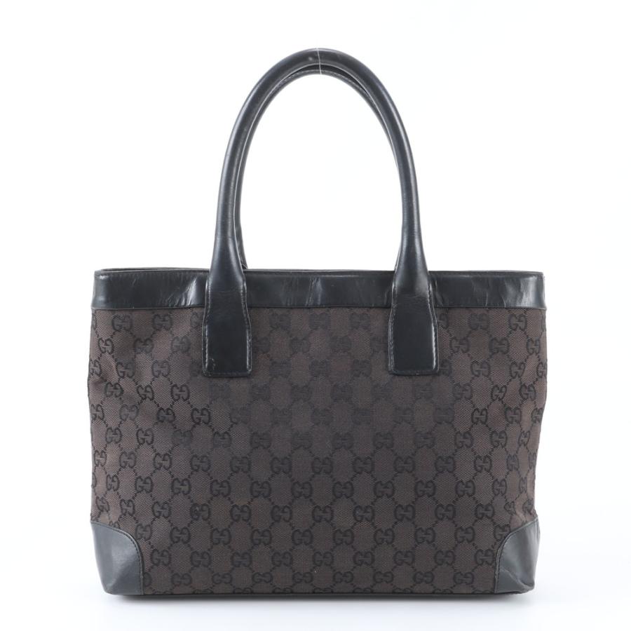 美品 グッチ GGキャンバス 002 1119 レザー トート バッグ 肩掛け 