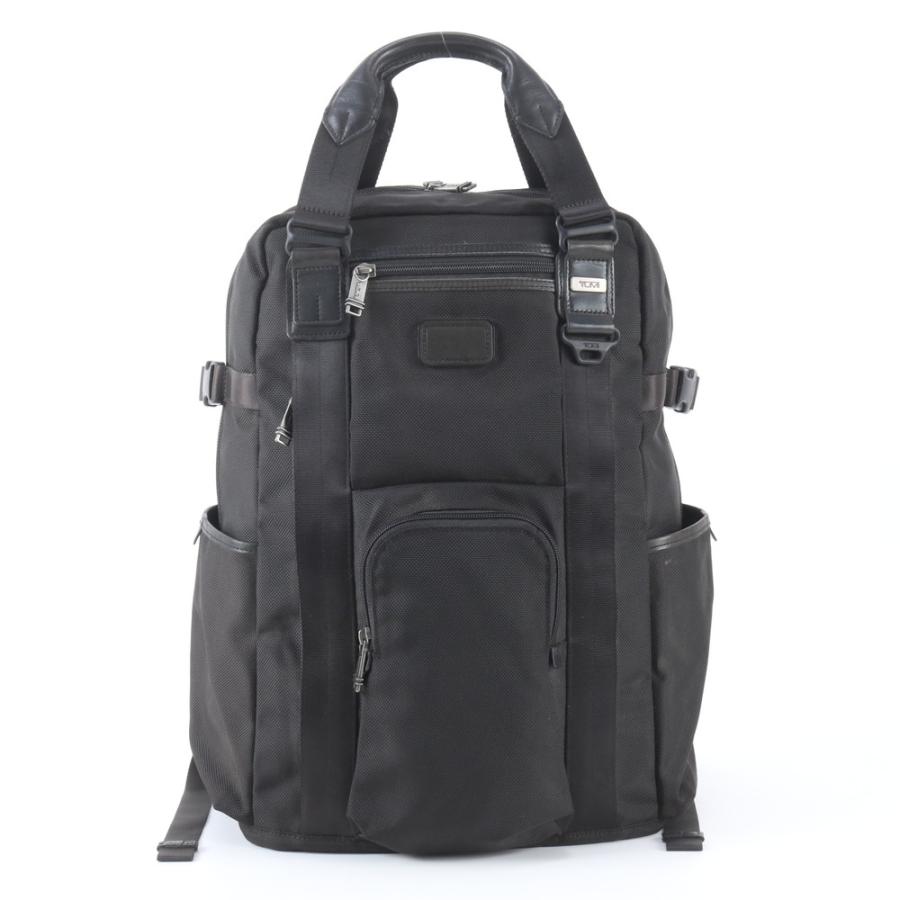 TUMI 22380DH バックパック RWM EG40-10 ブラック 美品 TUMI トゥミ トレーサータグ付 22380DH レザー ナイロン リュック