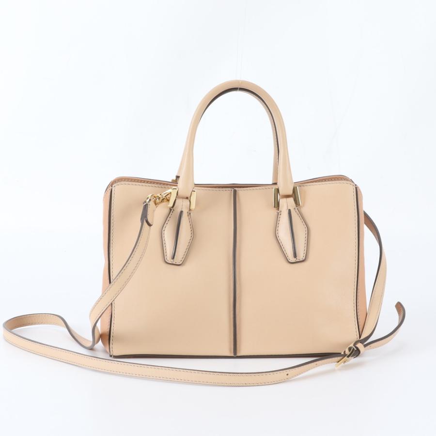 極美品 トッズ Dキューブ レザー 2WAY ショルダーバッグ 斜め掛け 