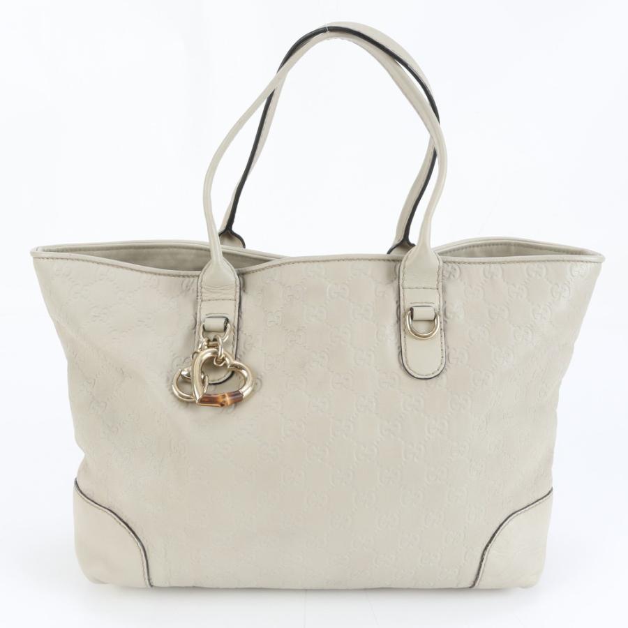 美品 グッチ グッチシマ ハートビット 269956 レザー トート