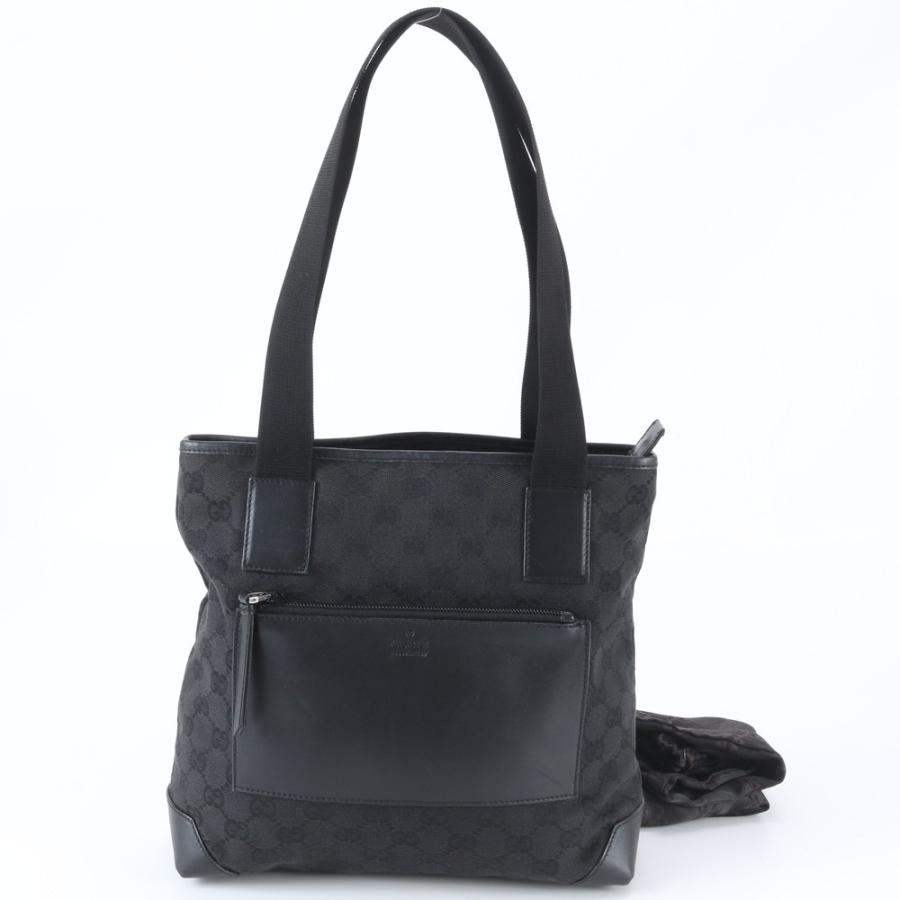美品 グッチ GGキャンバス 28893 レザー トート バッグ 肩掛け