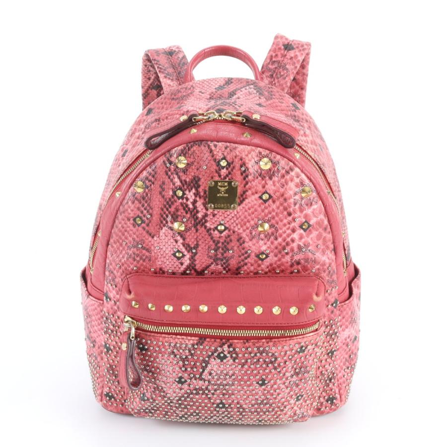 美品】MCM リュックサック スモール スタッズ ヴィセトス バックパック 