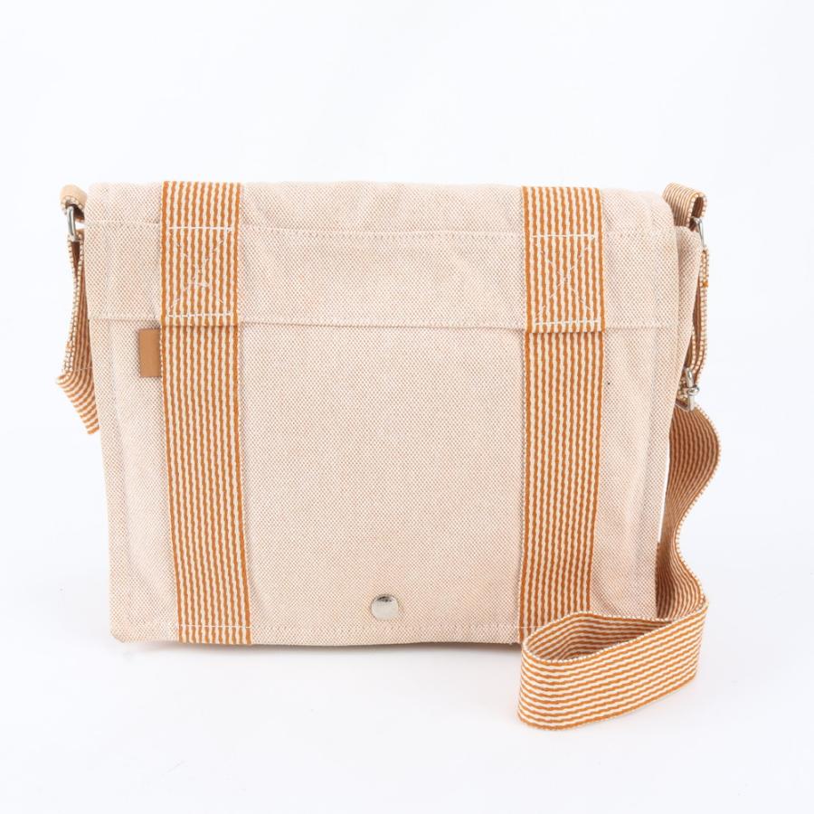 美品 エルメス フールトゥ ニュー バサス PM オレンジ ショルダー