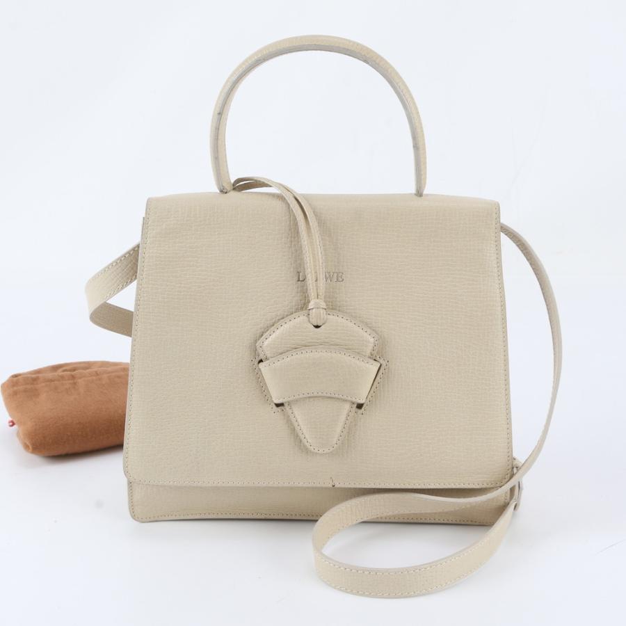 美品 ヴィンテージ ロエベ バルセロナ レザー 2WAY ショルダーバッグ 