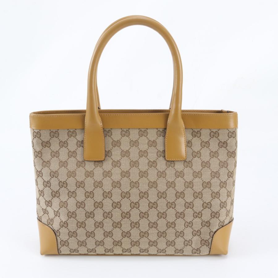 極美品 グッチ GGキャンバス 002 1119 レザー トート バッグ 肩掛け 