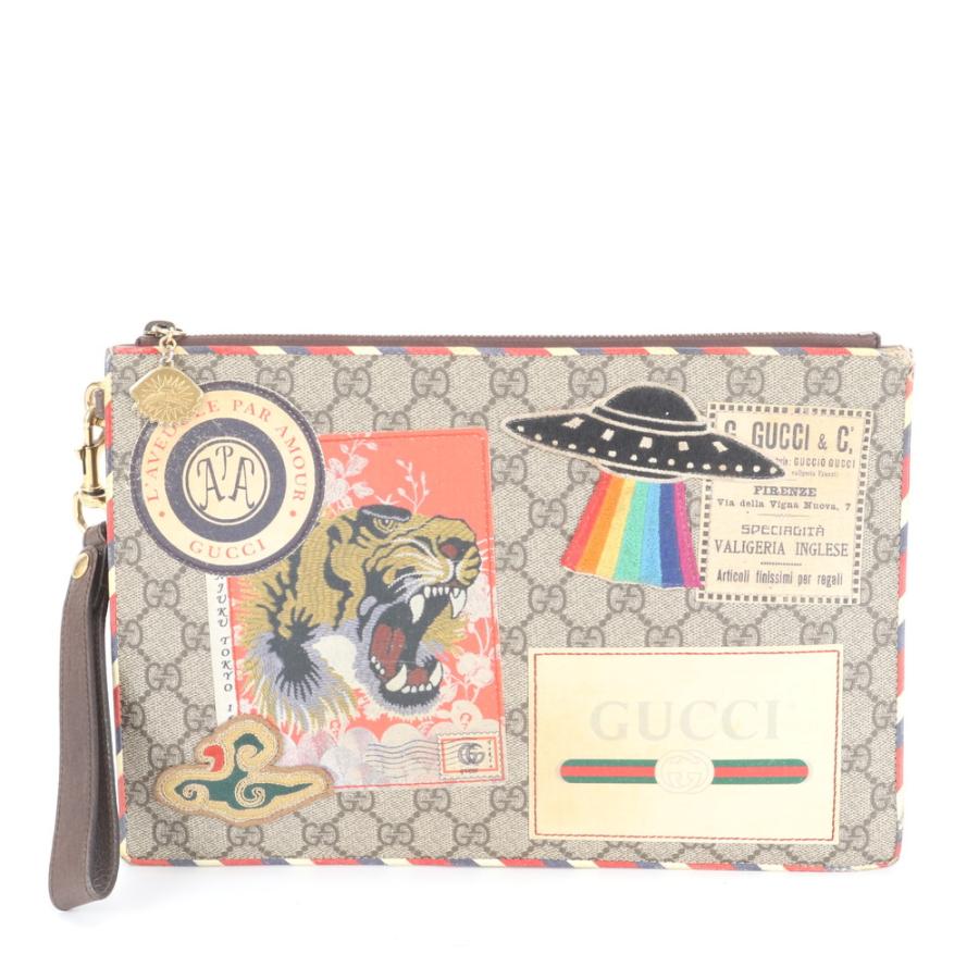 美品 グッチ GGスプリーム クーリエ ワッペン 虎 タイガー 473915