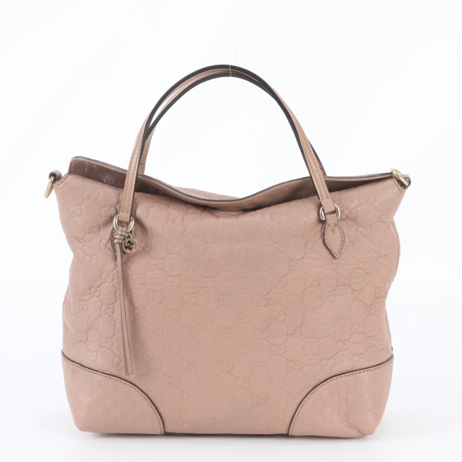 美品 グッチ グッチシマ 353120 レザー トート バッグ 肩掛け 