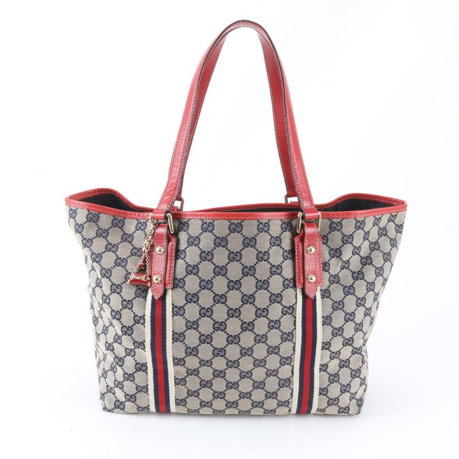 美品 グッチ GGキャンバス 139260 レザー トート バッグ 肩掛け 
