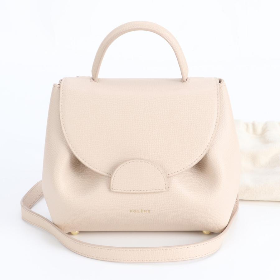 極美品 POLENE ポレーヌ NUMERO UN NANO ヌメロ アン ナノ レザー 2WAY