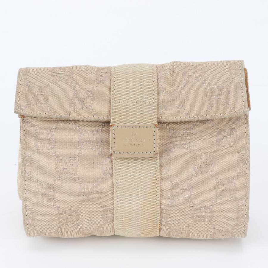 GUCCI グッチ ポーチ GGキャンバス ベージュ グッチ GGキャンバス ベージュ レザー ポーチ ブランド おしゃれ