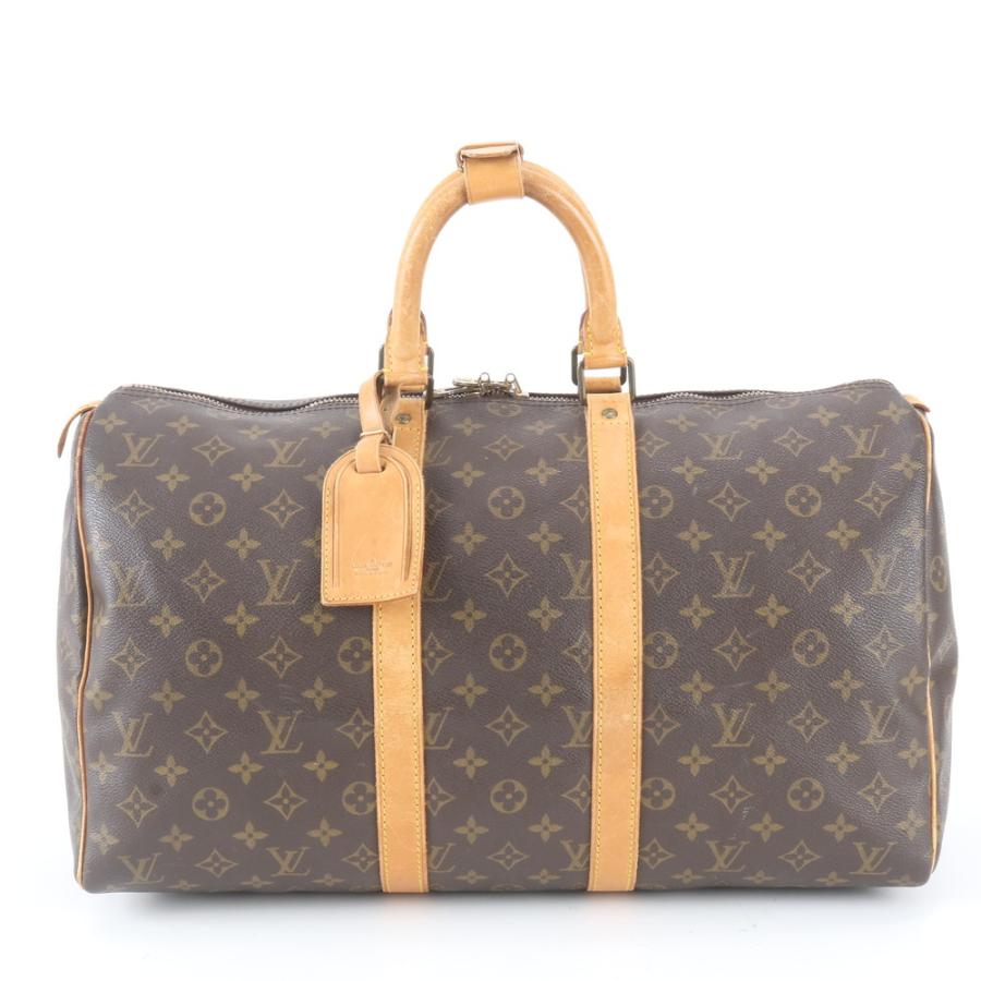 美品 ルイヴィトン モノグラム キーポル 45 M41428 レザー ボストン バッグ 出張 旅行 トート トラベル メンズ WNE EK28-7 ルイヴィトン モノグラム キーポル 45 M41428 レザー ボストン バッグ