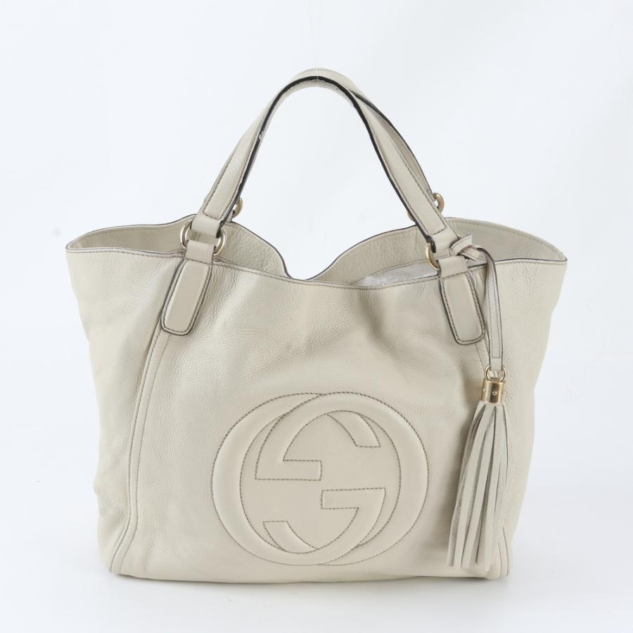 美品 グッチ ソーホー インターロッキングG タッセル 282309 レザー 