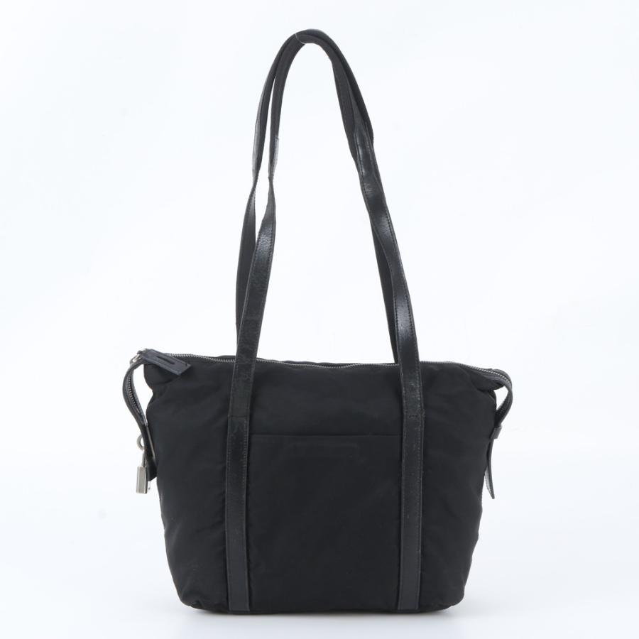 美品 プラダ テスート ナイロン トライアングルロゴ レザー ショルダー
