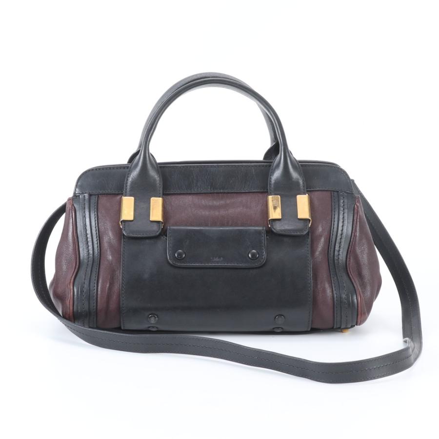 美品 クロエ アリス レザー 2WAY ショルダーバッグ 斜め掛け クロス 