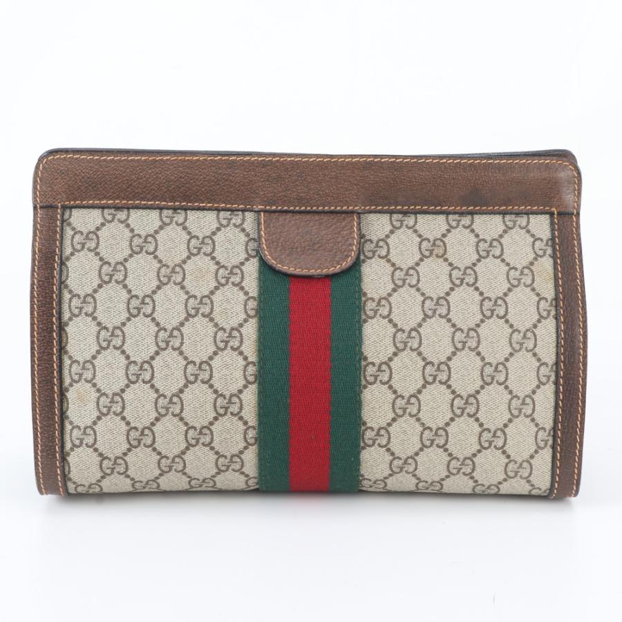 美品 GUCCI クーリエ クラッチバッグ シェリーライン GGスプリーム