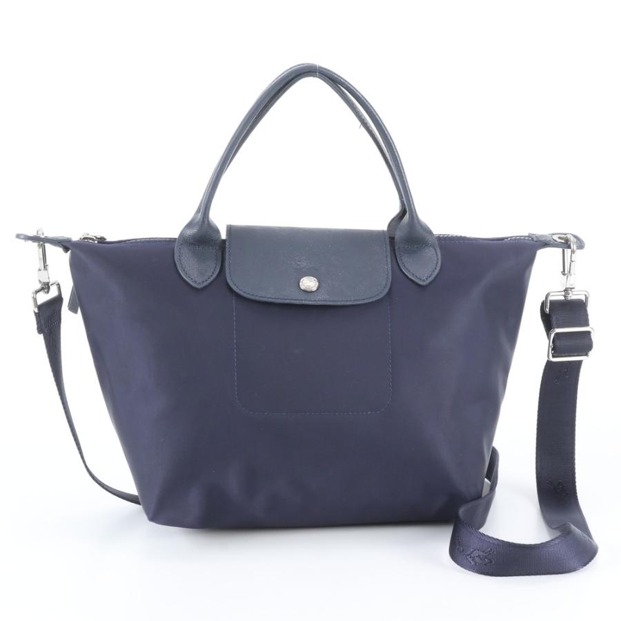 LONGCHAMP ル・プリアージュ ネオ 2WAYバッグ 極美品 ロンシャン ル プリアージュ ネオ レザー ナイロン 2WAY