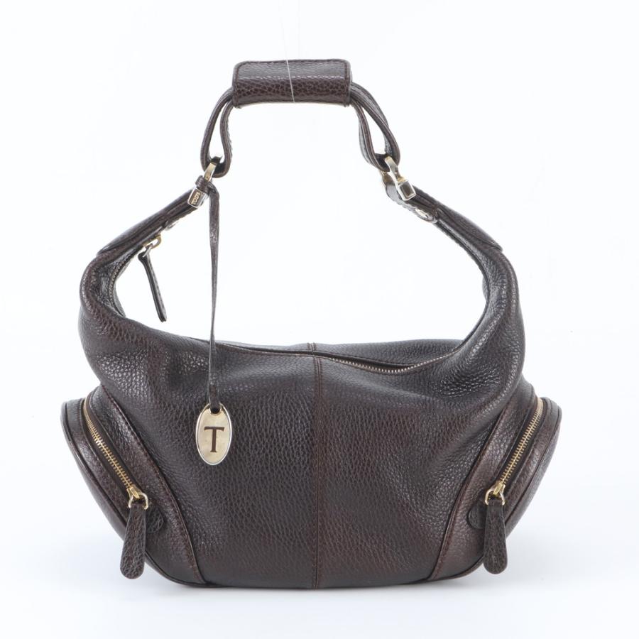 美品 トッズ レザー ショルダーバッグ 肩掛け ワンショルダー トート 