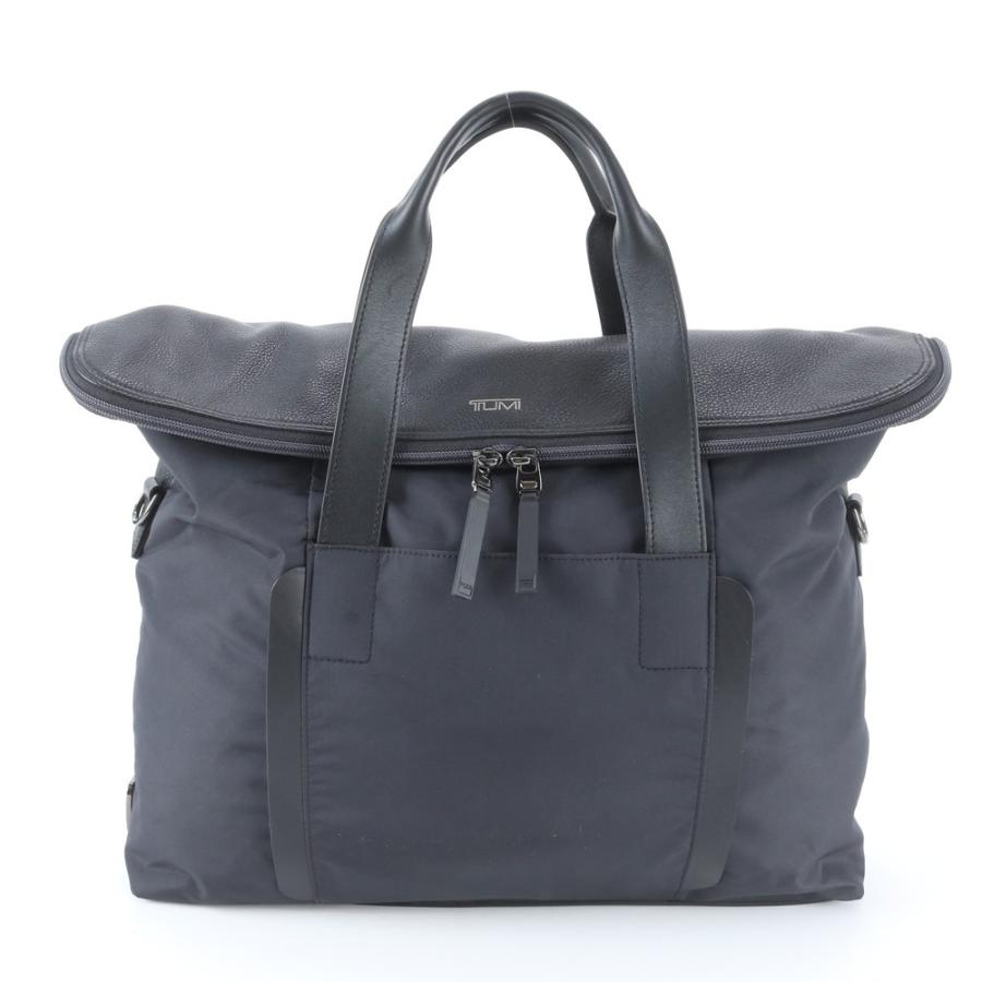 極美品 TUMI トゥミ トレーサータグ付 64006NVY レザー ナイロン 